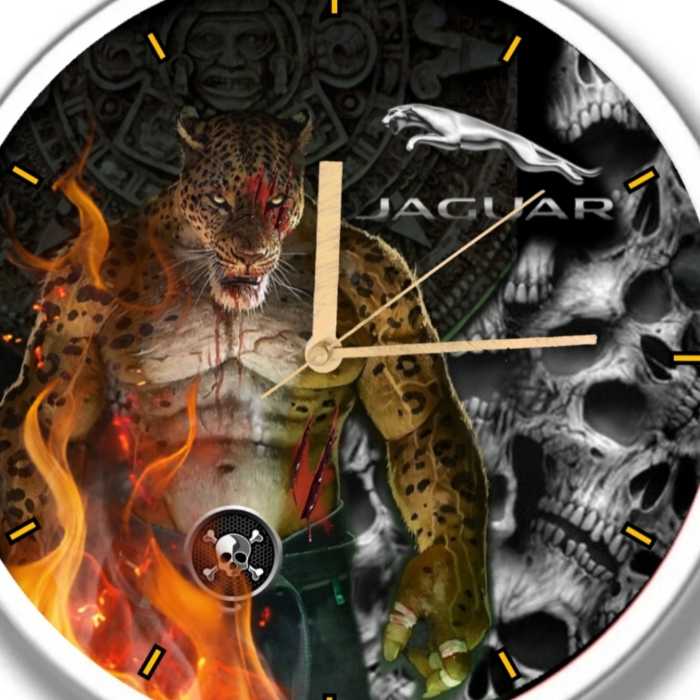 Jaguar led lights clock Personalized